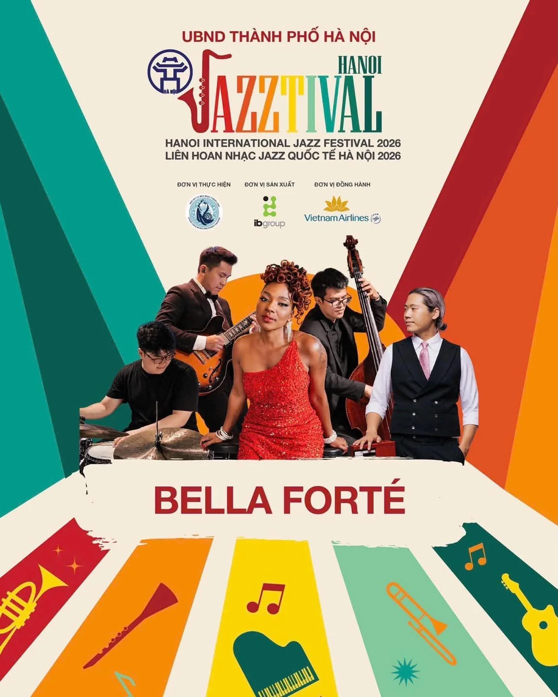 Jazztival Hanoi promotional poster